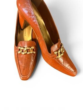 Vintage Heels Chandler’s Heels 1960’s Authentic Leather Loafer Heel Size 8
